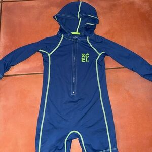XCEL Kids Blue and Green Swim Suit